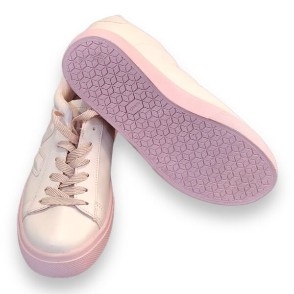 Tênis Casual Rosa com Cadarço - Image 5