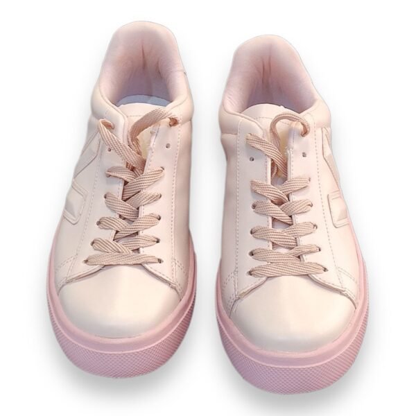 Tênis Casual Rosa com Cadarço - Image 4