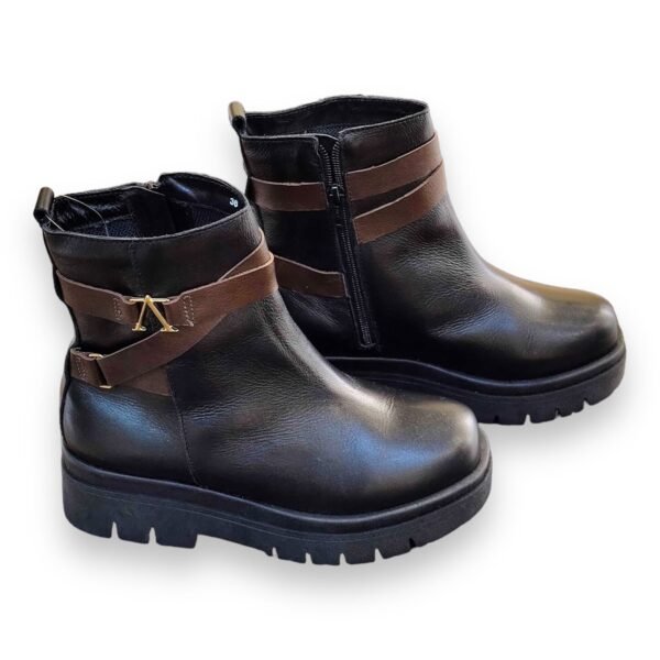 Bota Andaco Couro Legítimo Cano Baixo Tratorado