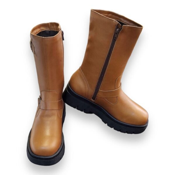 Bota Andacco em Couro Legítimo: Cano Alto Tratorado - Image 3