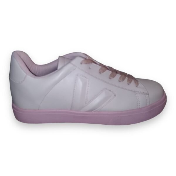 Tênis Casual Rosa com Cadarço - Image 6