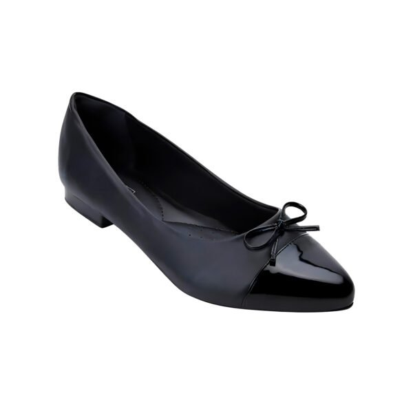 Sapatilha Feminina Soraia Santos Preto Fosco/Verniz