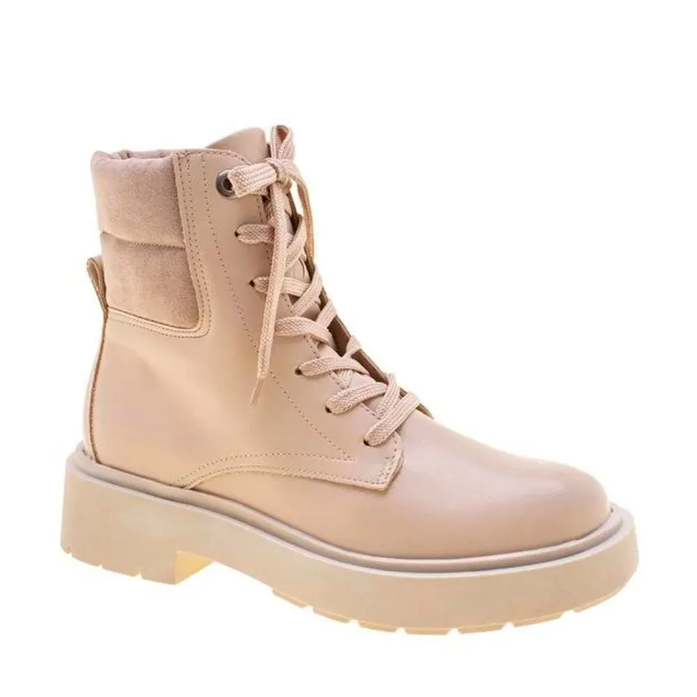 Bota Coturno Cadarço Calcanhar Soft em Camurça - Image 3